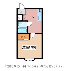 松本駅 バス15分  信大横田循環線　水汲橋下車：停歩2分 2階の物件間取画像